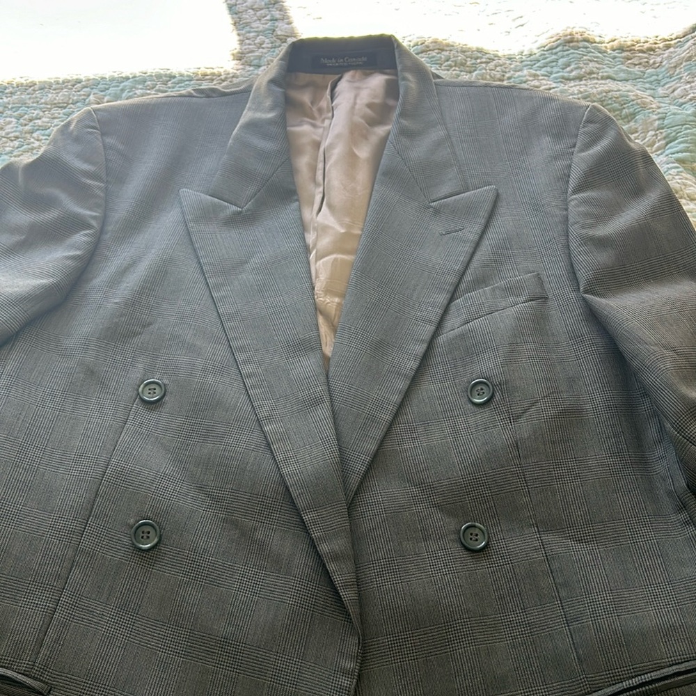Joseph & Feiss 46R Brown/Blackk Stripe Sportcoat